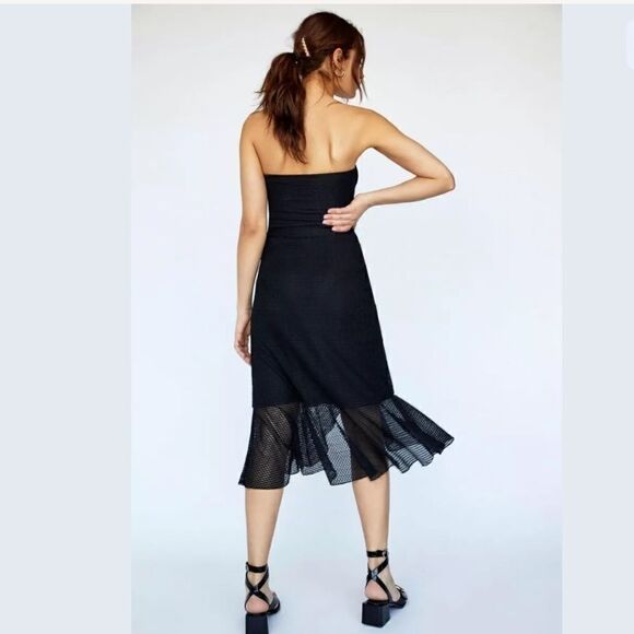 FREE PEOPLE NIGHTCAP BOWTIE BODYSUIT & MIDI SKIRT - Picture 4 of 6